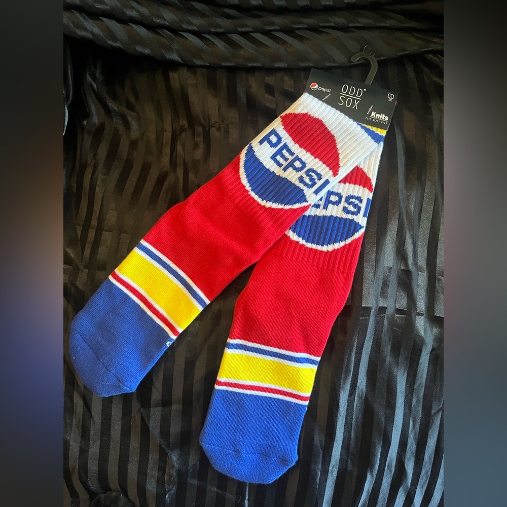 Pepsi Bold Red and Blue Casual Socks